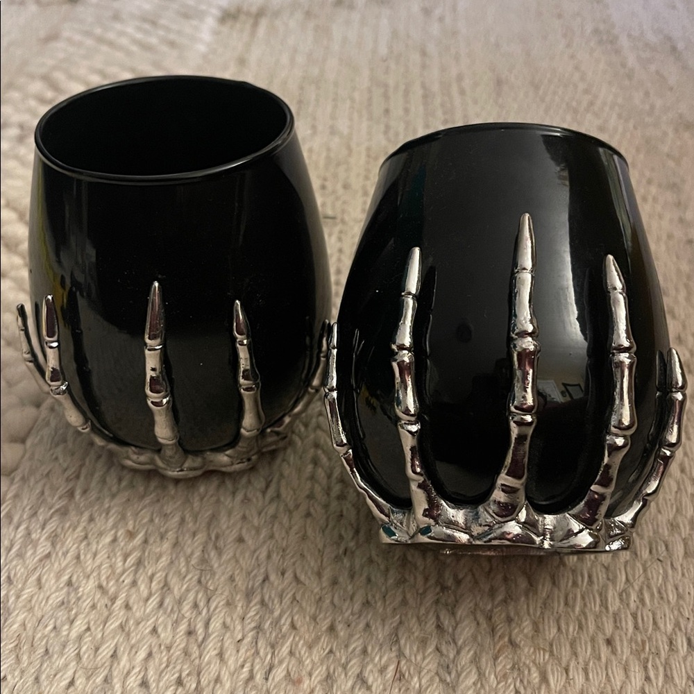 Skeleton Hand Drinking Glasses.